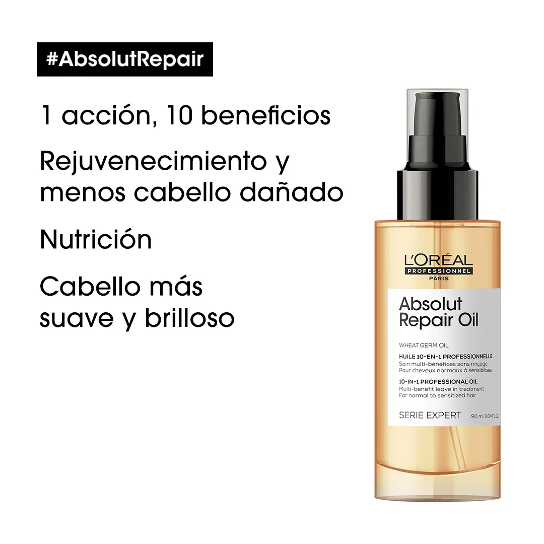 Aceite Leave In 10 En 1 Absolut Repair 90Ml L'oréal Professionnel