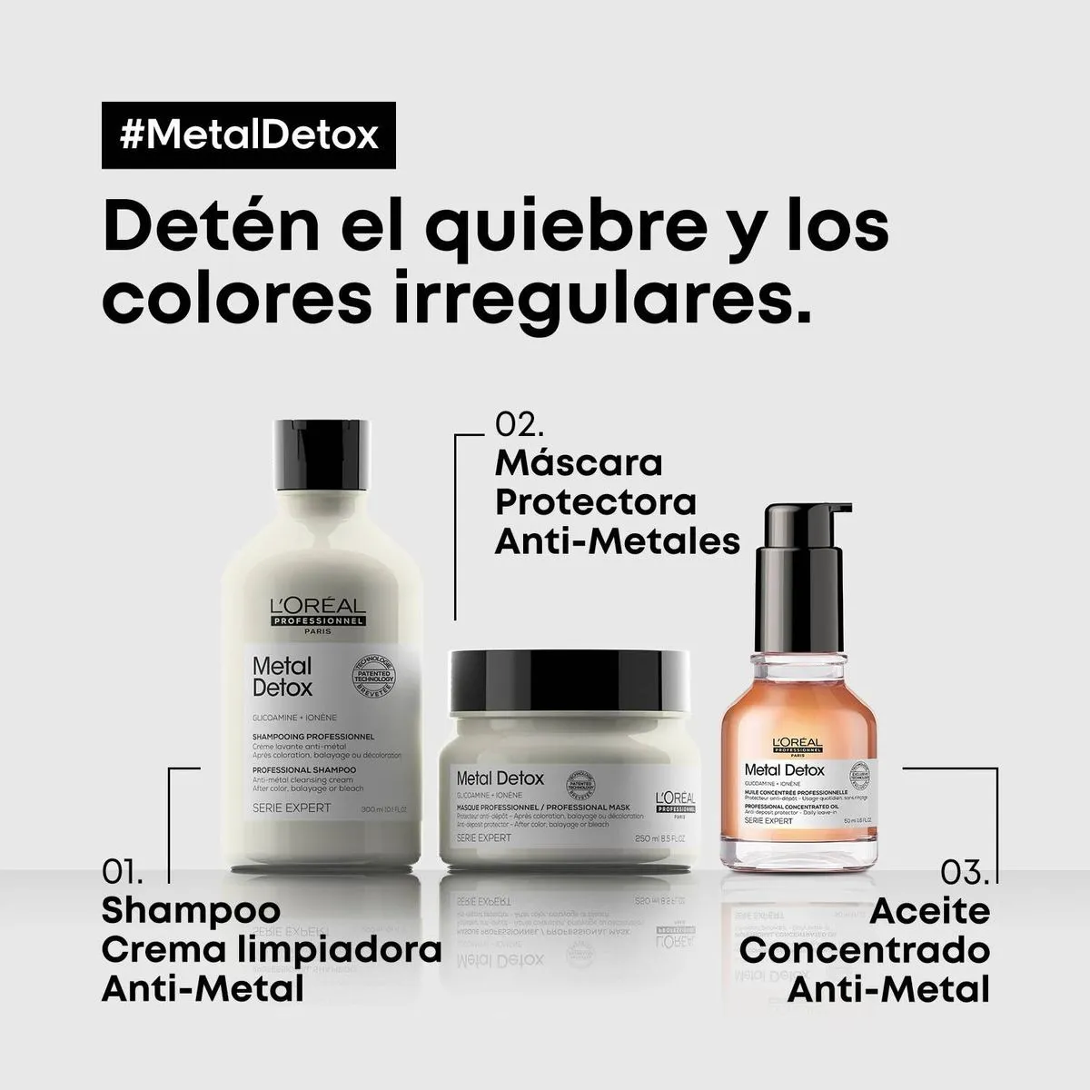 Aceite Loreal Professionnel Metal Detox 50 Ml