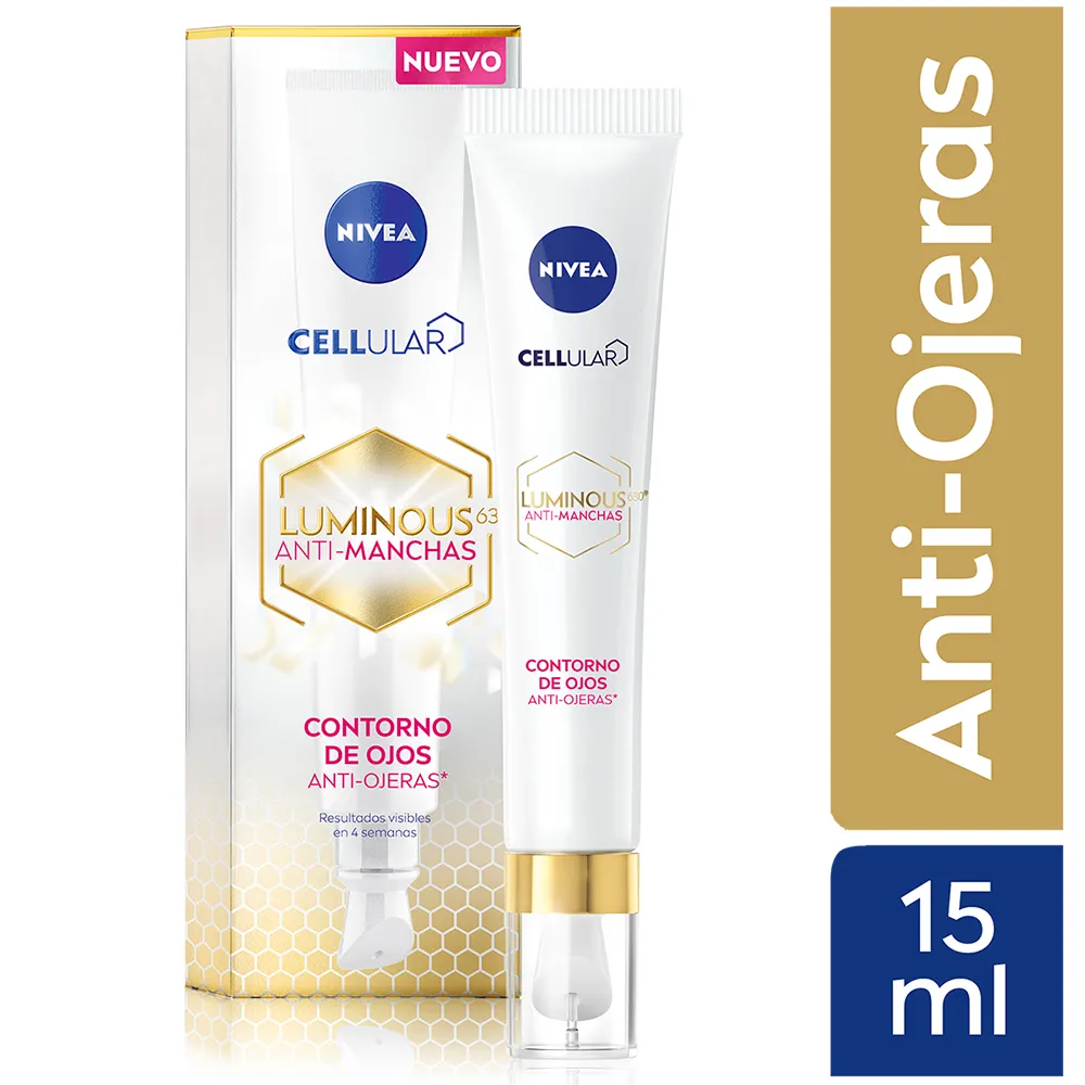 Contorno De Ojos Antiojeras Nivea Luminous 630 Antimanchas - Tubo 15Ml