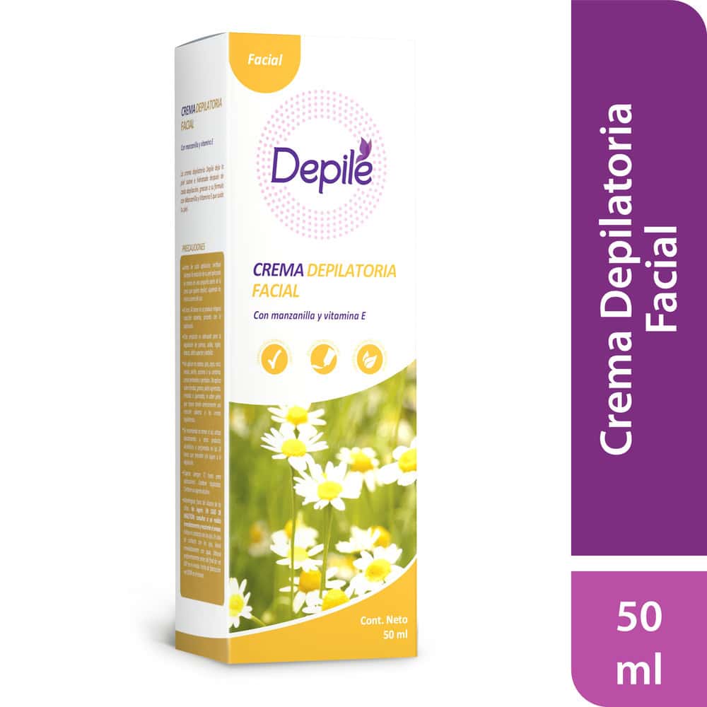 Crema Depilatoria Facial Manzanilla Y Vitamina E