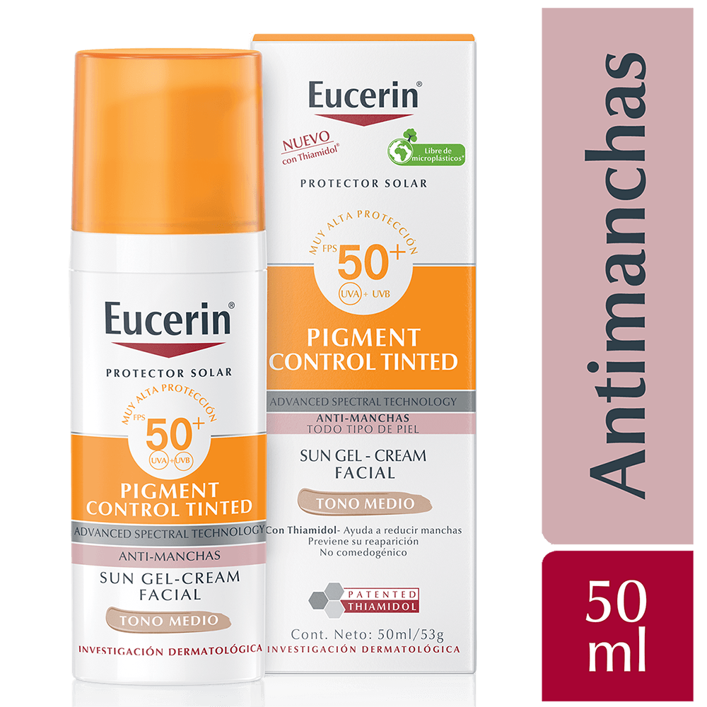 Eucerin Pigment Control Tono Medio Fps50+ Protector Solar Facial 50Ml