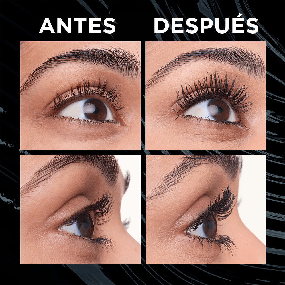Máscara De Pestañas Telescopic Lift Tono Negro A Prueba De Agua L'oreal Paris