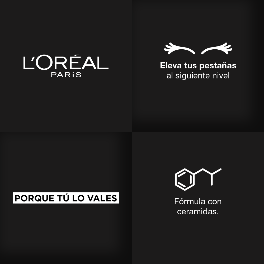Máscara De Pestañas Telescopic Lift Tono Negro A Prueba De Agua L'oreal Paris