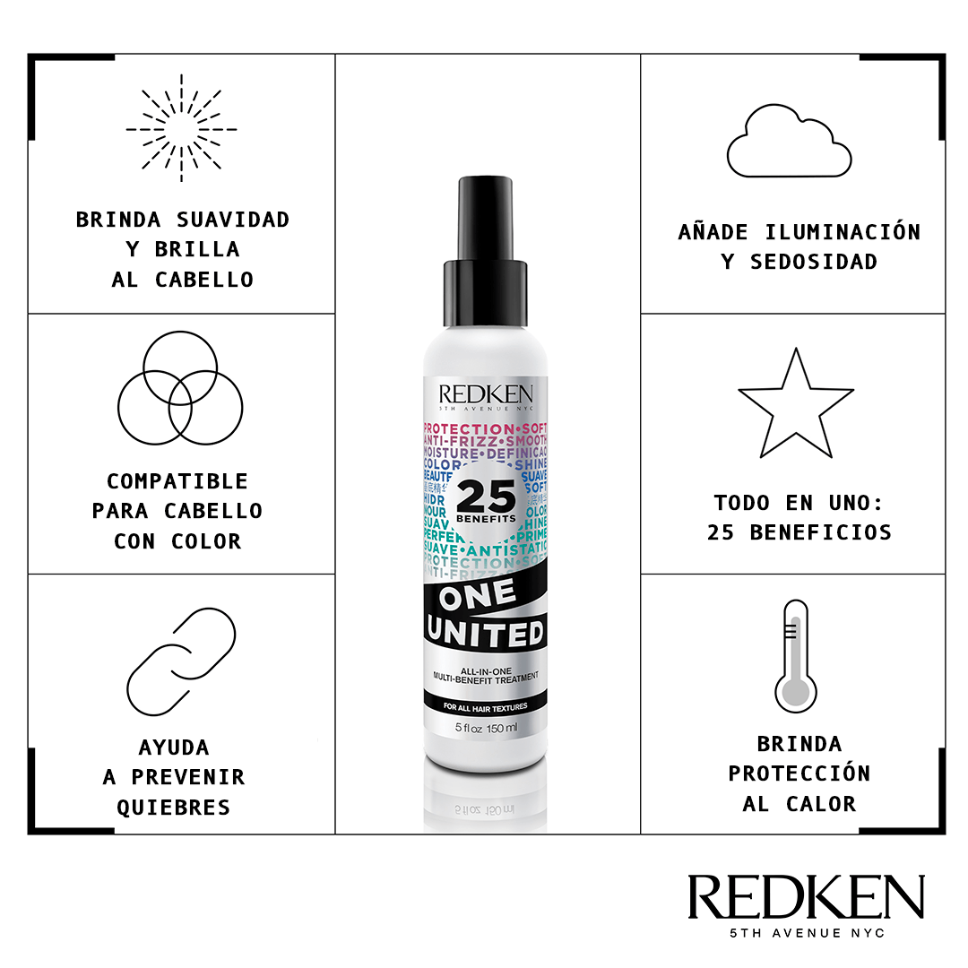 Spray One Unite 25 Benefits Peinado Y Fijado 150 Ml Redken