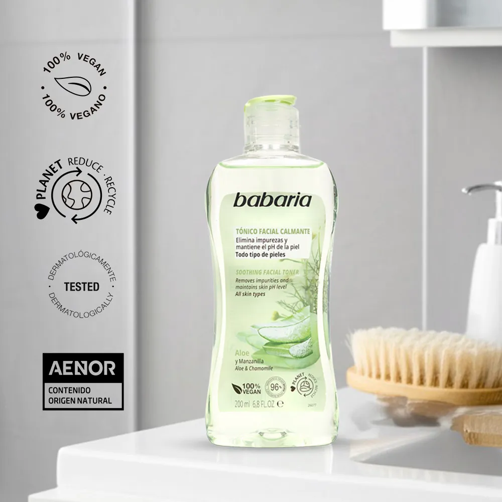 Tónico Babaria Facial Calmante Aloe Vera 200Ml Babaria